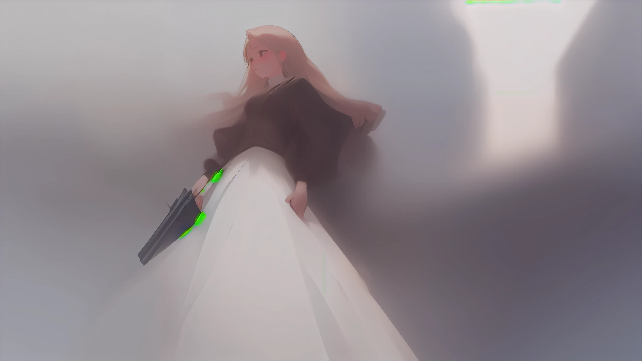;(((A full-length girl holding a gun in a stranger's outfit and a gas mask))); , ela tem uma ((aura assassina:2.0)), the place is dystopian, and the lighting is LED (vermelho:1.5) e (azul: 0.5), ; ((obra de arte de corpo inteiro:1.8)), super detalhado, melhor qualidade, pixiv;