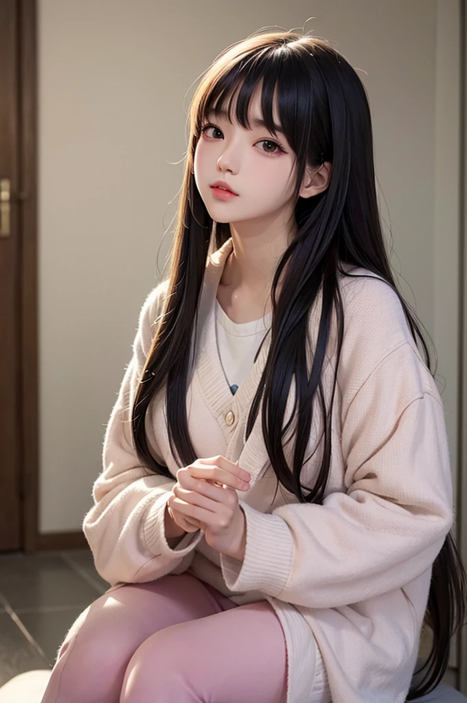 Absurdres, Masterpiece, Best quality, light colors, pastel colors, korean girl from webtoon with Beautiful face , beautiful hair , a character from kdrama, anime eyes, semi casual clothes, masterpiece background, detailed background