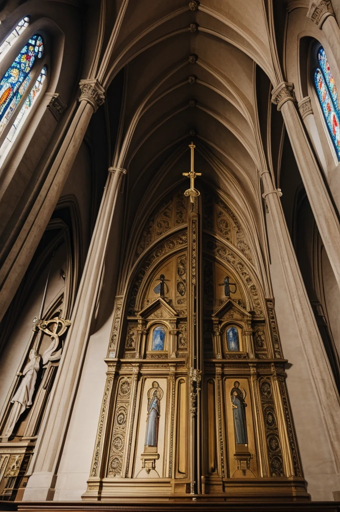 Book cover of a catholic church and praying the rosary