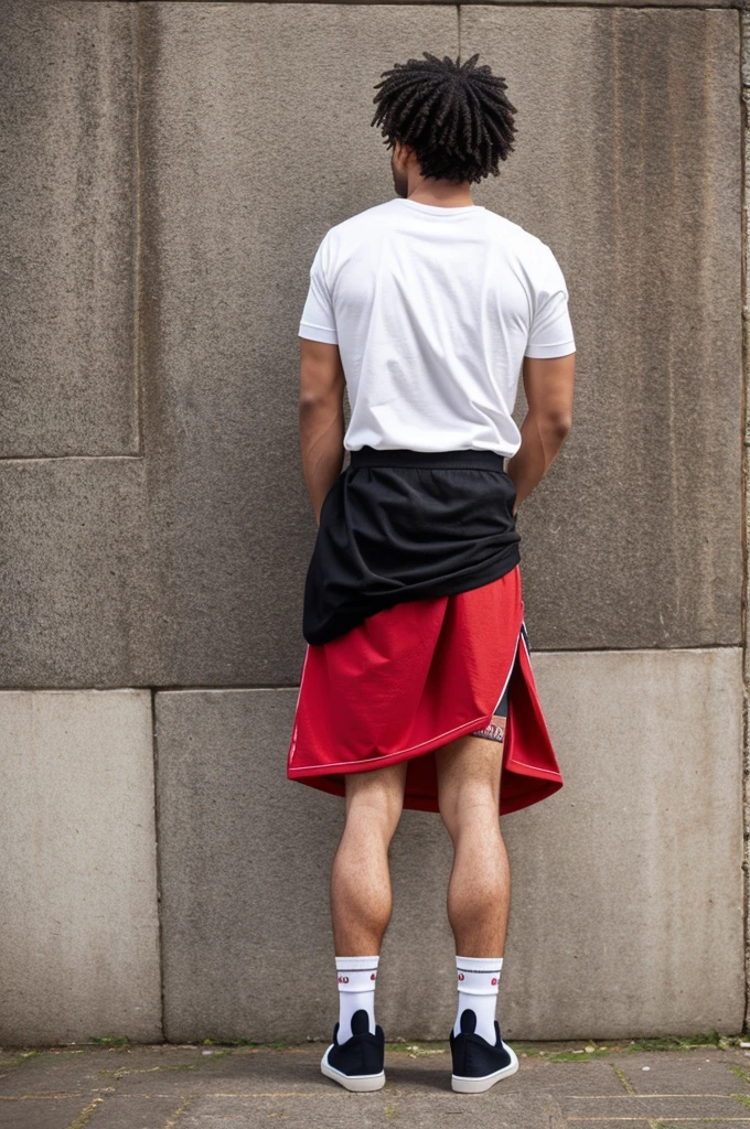 Create a backshot photo for my clothing brand using my socks from babas wardrobe on ebay