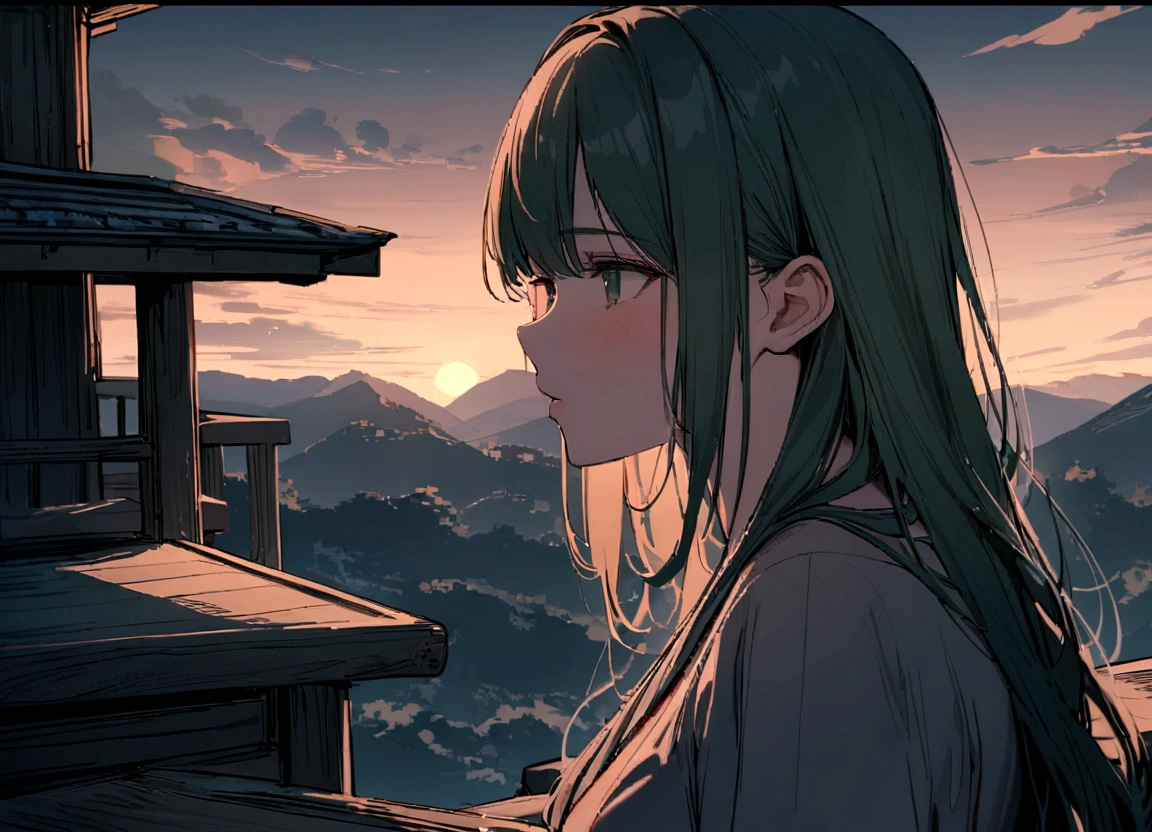 panoramic (in the night Countryside Tian Ying), (detailed background is Beautiful stream, full moon and many detailed fireworks), (back style, in a kimono), break, ((8girls)), look at fireworks, (1 girl is blue long hair), (1 girl is silver long hair), (1 girl is ponytail green hair), (1 girl is brown bob short hair), (1 girl is brown long hair), (3 girls are black long hair), BREAK, perfect anatomy, masterpiece, best quality, 16k, beautiful detailed grow, daydreaming expression.