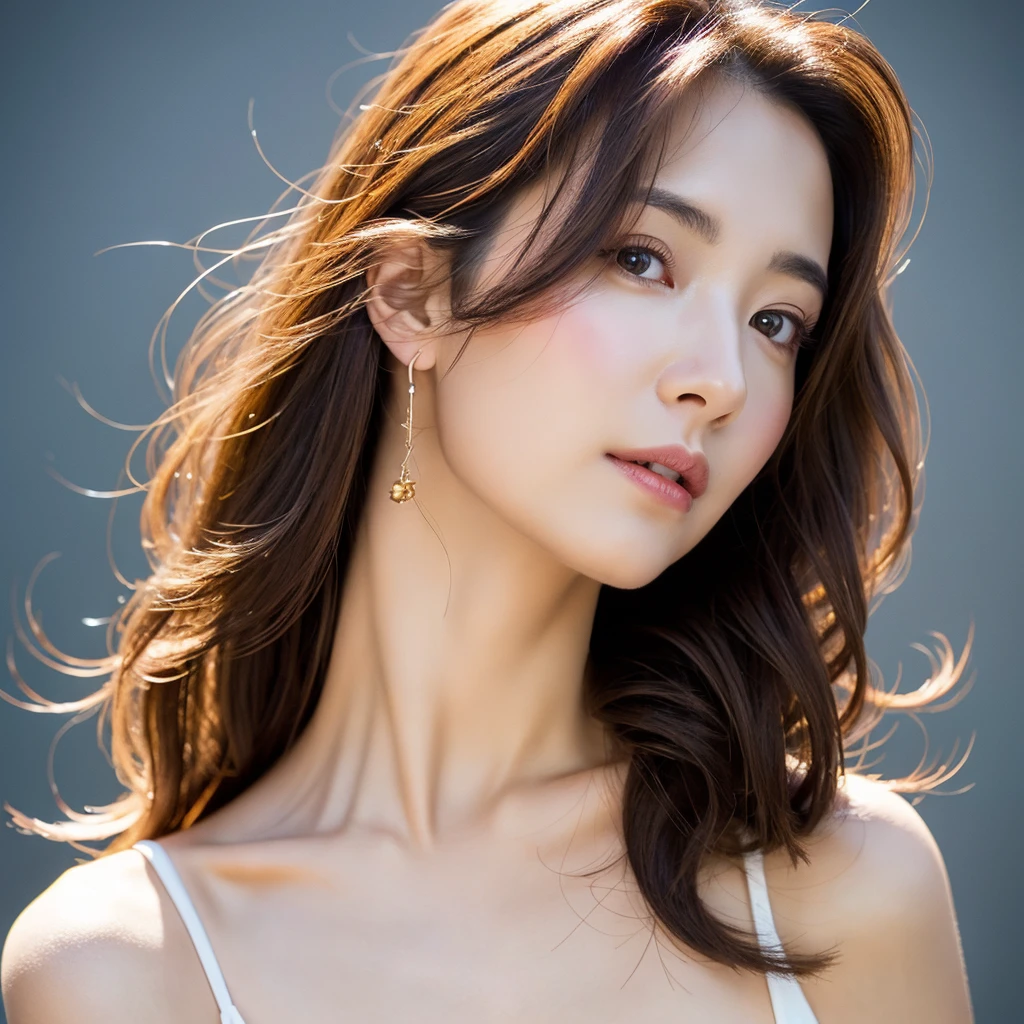 Beautiful mature woman with wavy long hair, Sexy beauty, Ultra-high resolution,(Realistic:1.4), ((Highest quality)), ((masterpiece)), (be familiar with),