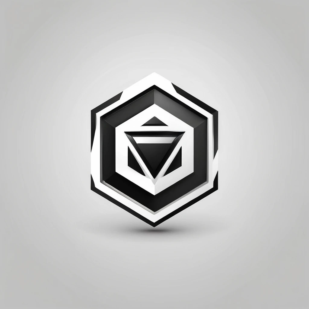 car logo design. with a geometric style, flat, without color gradations, with neat shapes in black and white, monochrome