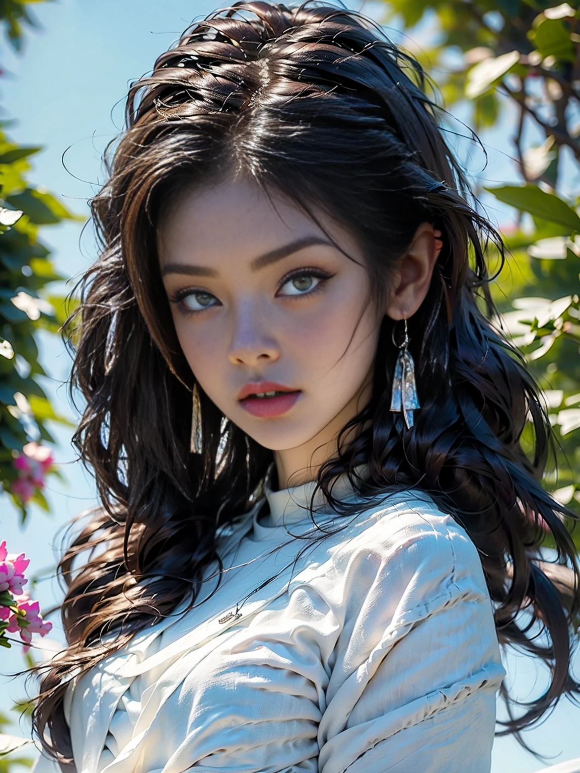 CG K ultrarrealista ,((de primera calidad、8K、32K、Obra maestra:1.3)), (superfine illustration)、(súper high resolution), (((cuerpo adulto))),cuerpo completo, plano general ,ojos extremadamente detallados y hermosos, una mujer vestida con un disfraz de conejo esponjoso con grandes orejas de conejo, tiro de cuerpo completo, gran angular, cute expression and , retrato profesional, 8K hiper detallado, high resolution, rasgos faciales detallados, ropa detallada, soft lighting, caprichoso, Fancy, colores pasteles, adorable, hd.