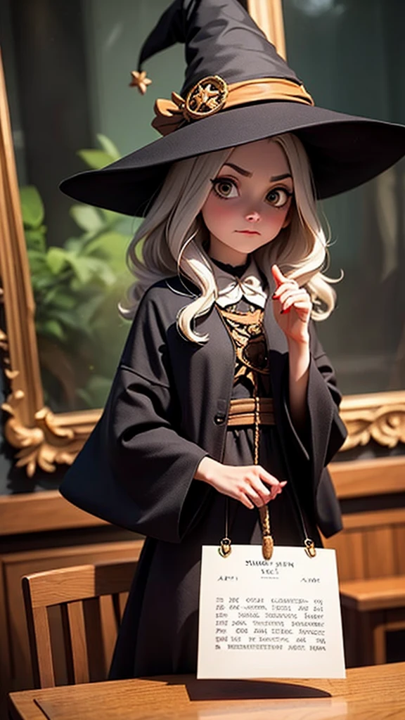 the person who stared at the witch's photo and held a grudge against the witch