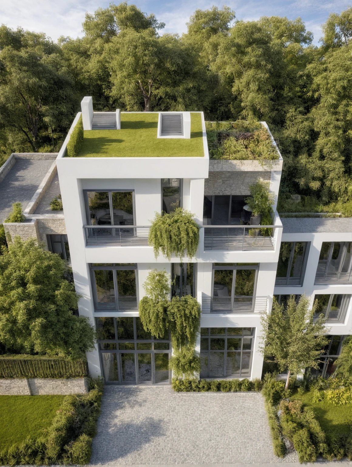 villa moderne, (style moderne:1.2), exterior design, vue de perspective, (block sidewalks and asphalt roads), (la maison du voisin d&#39;Beside), (jour light sky background), Arbres bas autour de la maison, atmosphère globalement paisible photo cinématographique, (L&#39;neutral lighting suitable for the modern villa, clear color thermometer sunlight 5500 KEVIN), Hyperrealistic art, professionnel, 8k, very detailed ï¼, (visualisation de la conception architecturale), (reflection), (se concentrer sur un objet), (material normal bump real reflection), (Scattered light), (hidden light) (rayon de lumière), (lumière multifaisceaux), (rayon de soleil) (multi-level reflection), (rendu de visualisation du logiciel corona:1.2),(((best quality))), ((chef-d&#39;artwork)), ((meilleure illustration)), ((meilleures ombres)), ((great detail)), (Lignes complexes), (photorealism),(hyper detail), ((archaic)), ((Award-winning design)), (dynamic light), ((jour)), (Lumière parfaite), (Shimmering light), ((photorealistic)), ((complex detail)), ((extreme detail)), ((science)), ((hyper-detail)), ((great detail)), ((super realistic)), ((Crazy Detail)), ((rendu d&#39;octane)), ((cinematic)), ((tendance sur artstation)), ((High fidelity)), ((video)), ((croustillant)), ((Brillant)), ((Superbe)), ((Attrayant)), ((High quality)),((pointu))((Brillant)), ((Superbe)), naturel, ((Attrayant)), ((Enlightening)), ((impeccable)), ((High quality)),((pointu edge render)), ((moderately soft lighting)), ((rendu photographique)), ((detailed archiving)), {real environment|spring adjustment|espace de style tropical}