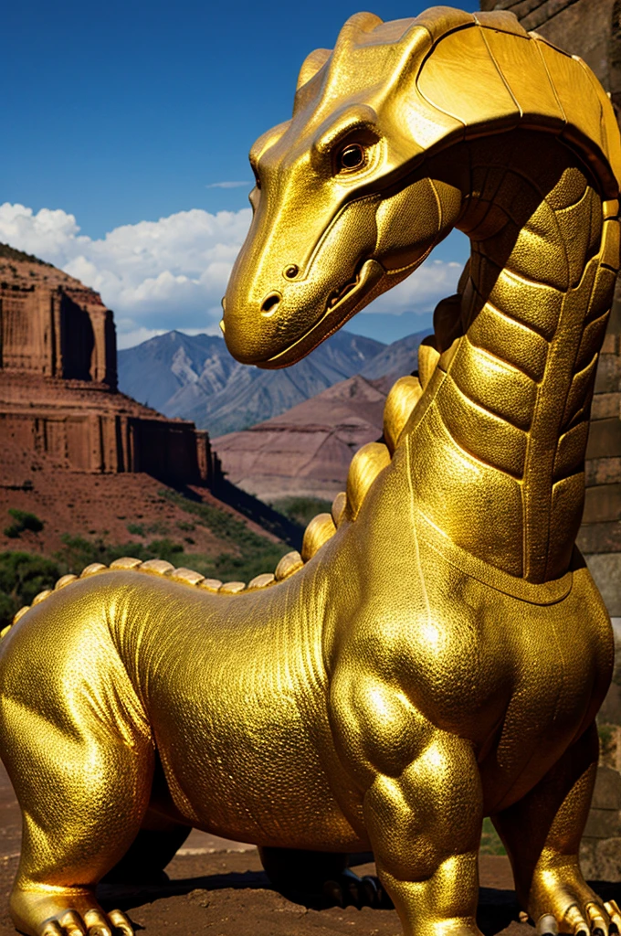 Golden dinosaur 