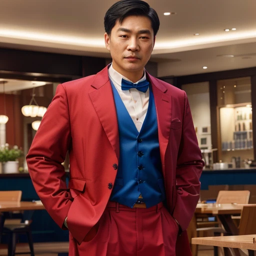 Close-up of an Asian man wearing a blue jacket and, Dilraba Dilmurat, Inspiration from Chen Daofu, Inspiration from granddaughter, Inspiration from Chen Lu, Inspiration from Chen Lin, fan art, Inspired by Sim Sa Jung, Digital art of elegance, แรงบันดาลใจจาก Ni Tian, Inspiration from Huang Ji, Inspired by Chen Chun
