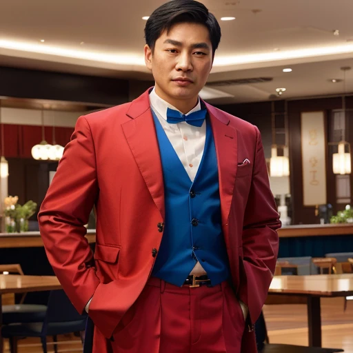 Close-up of an Asian man wearing a blue jacket and, Dilraba Dilmurat, Inspiration from Chen Daofu, Inspiration from granddaughter, Inspiration from Chen Lu, Inspiration from Chen Lin, fan art, Inspired by Sim Sa Jung, Digital art of elegance, แรงบันดาลใจจาก Ni Tian, Inspiration from Huang Ji, Inspired by Chen Chun