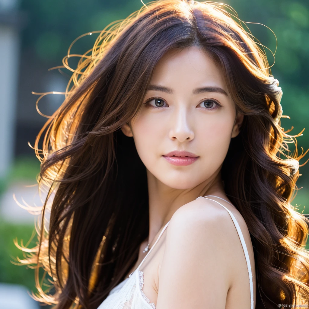 Beautiful mature woman with wavy long hair, Sexy beauty, Ultra-high resolution,(Realistic:1.4), ((Highest quality)), ((masterpiece)), (be familiar with),