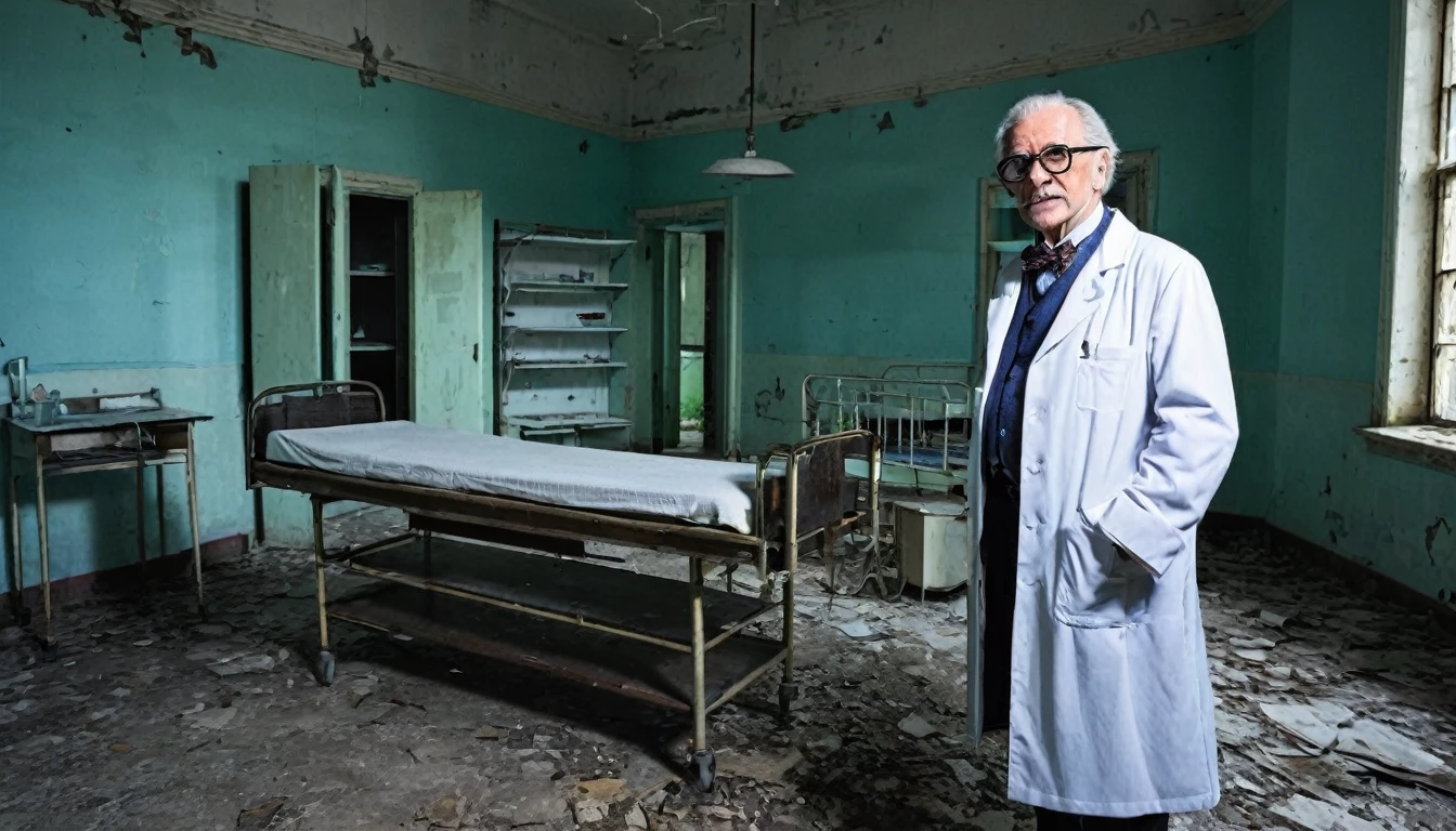 Old Doctor in Abandoned Hospital