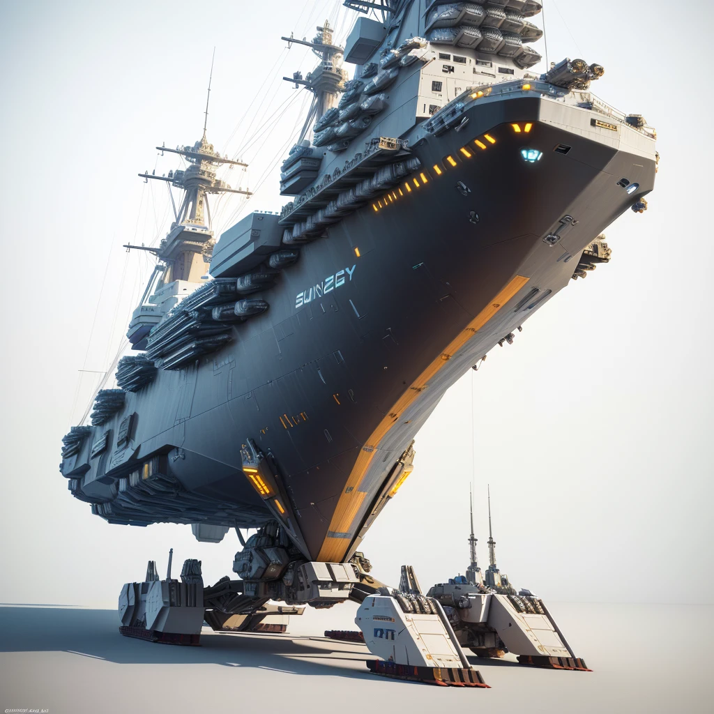 a close up of a large ship with a lot of parts on it, sci-fi highly detailed, detailed spaceship, star citizen concept art, military carrier rig, detailed crash space ship, industrial humanity spaceship, hyper detailed 3d render, super scale rendered, hyper detailed 3 d render, made from million point clouds, deep space super structure, highly detailed model, scifi spaceship