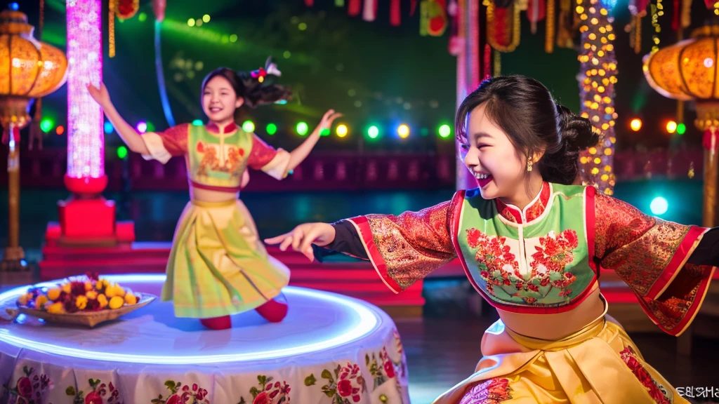 Date: 2015
Country: South Korea
Description: A group of children perform a traditional Korean fan dance in a sun-soaked square, their movements synchronized like a living art form.
