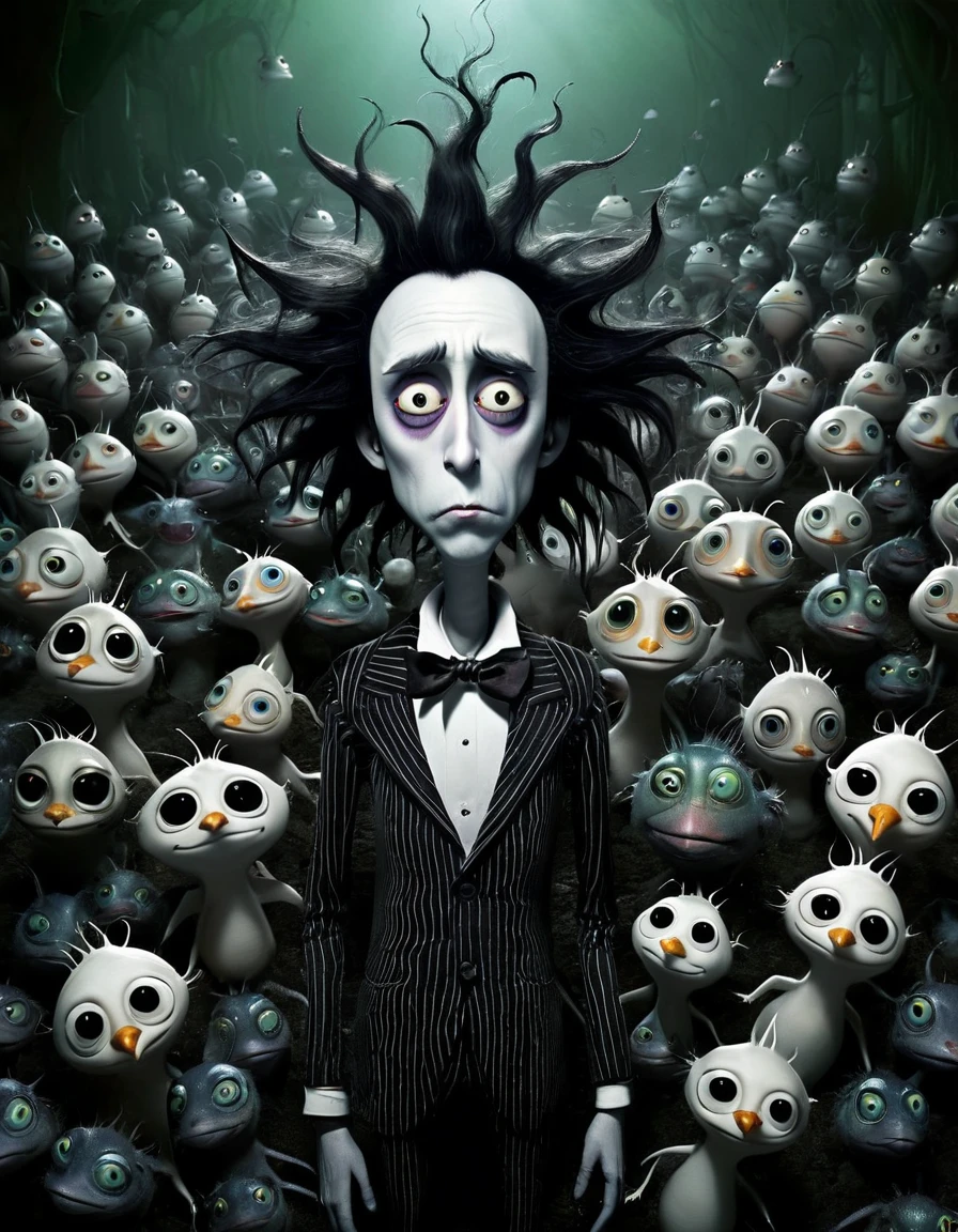 assiduous, style of Tim Burton ral-dissolve