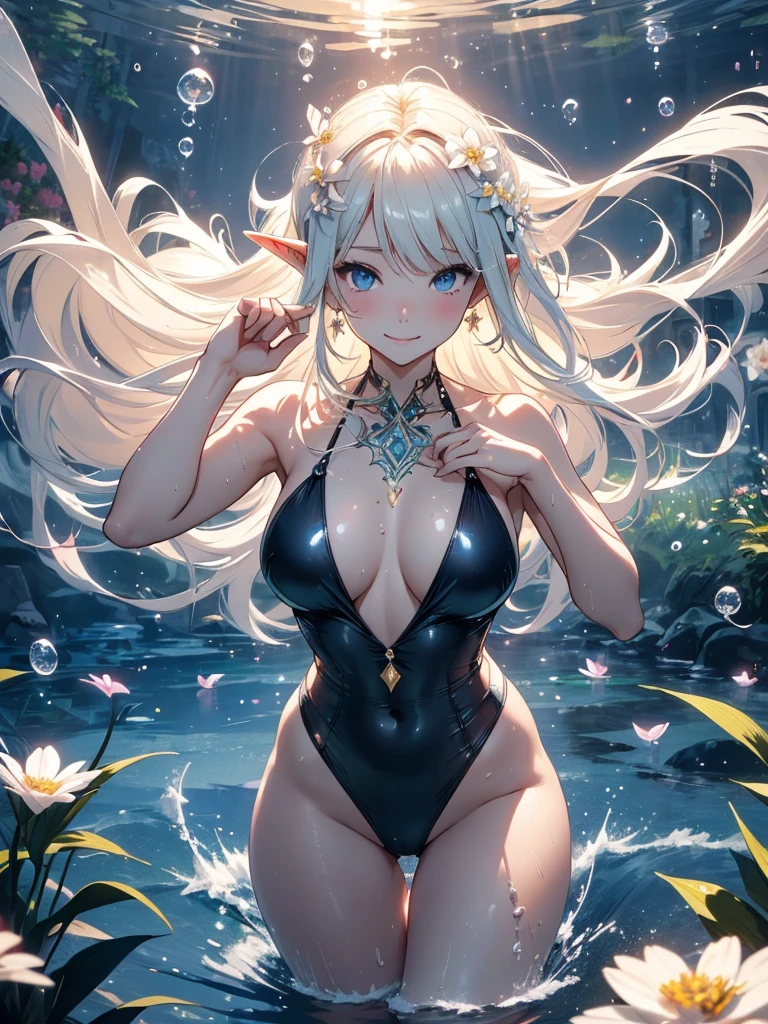 最high quality、1 woman elf 、In the water、Bubble、Beautiful bubbles float、bubble、 Swimming underwater、Bikini、zentangle,Bathing、In the water、Swimming、CourtyardShining 、NP: Worst quality ,Flower fractal art sleeping on your back,Wet、Being in the water、See-through swimsuit、Beautiful shot, radiance,High-definition depiction, Realistic, 8k, Unity, Wide Shot, light smile, Beautifully and vividly drawn, , Beautiful, beautiful, clear skin、sexy see-through swim suitSwimsuit,Countless rays of light pouring down, Swirling Light, big background, Raise one arm above your head, Intense light is emitted from the magic circle in front of the girl. flower(starry night,)universe、
Romanticism,Cowboy Shot: The most beautiful form of chaos, Mr..々color, Intertwined flowers, Particle,magical gentle light,smile,sexy,image quality、masterpiece、Beautiful Face、Super beautiful elf woman((Big breasted 22 year old office lady、Nipples、Bust 100,Beautiful long ironed hair 、Blonde hair,height: 165cm。、sexy、Esbian、、high quality、Visual art、Written boundary depth、、Elf Ears、、universe、Happy smile、Gentle light、elegant、ticker beautiful decorative、、magic、Beautiful bed、Beautiful Landscape、A kind smile、wonderful、Fluttering petals、Dance happily、、Cultivate fantasy、、Mystery light Lots of flowers、、art、beautiful bubble、art,mystery,Ultra-high resolution,atmosphere