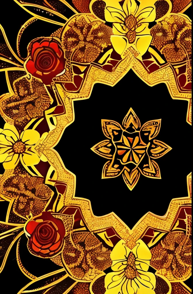 a bouquet of flowers with a crescent and stars on a black background, glowing flowers, 🌺 cgsociety, flowers and gold, floral sunset, night sky full of flowers, magical flowers, floral growth, celestial red flowers vibe, floral!, jen bartel, floral environment, nature and floral aesthetics, floral! intricate, gilded. floral, luminous flowers, #pixelart, # pixelart