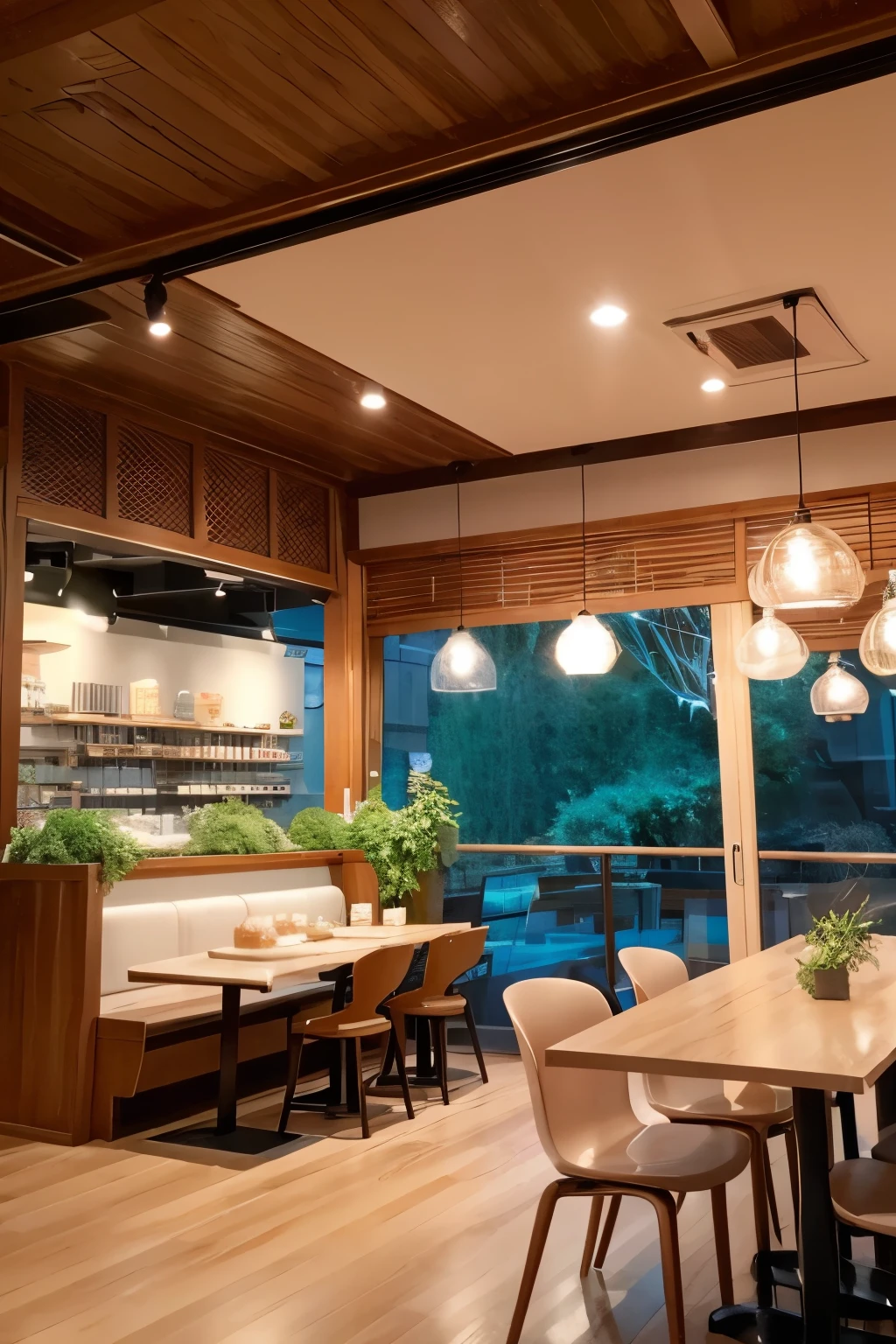
「Sweet Melody Cake Shop」That、Generate an image of a cake shop。

Atmosphere inside the store 1. Natural and warm design colors：White and beige as the base color、Natural color that brings out the warmth of wood。
material：木製の家具や自然materialを多用し、Create a homely atmosphere。
2. Cozy space lighting：Use lots of warm indirect lighting、Soft and calm brightness。
seat：Spacious sofa seats and cafe-style table seats available。To enjoy conversations with close friends、Wider spacing between tables。
3. Visually entertaining display：ショーケースにteeth、Colorful cakes and sweets are beautifully displayed.、A display that is fun to look at。
wall decor：店内の壁にteeth、Decorate with seasonal flowers and nature-themed artwork and photos、Cherish the seasonal feeling。
4. Music BGM：Named after the store、Select music with pleasant melodies。Classical and acoustic music、Providing a relaxing space。
5. Aroma：In addition to the fresh aroma of sweets、Burning a pleasant aroma、Producing a space that can be enjoyed with all five senses。
Image of the store entrance: A cute sign and seasonal flowers decorate the entrance。When you open the door、The sweet aroma of cake spreads。
カウンターとショーケース
入ってすぐに見えるショーケースにteeth、Colorful cakes and sweets lined up、カウンターにteeth笑顔のスタッフが対応します。
Cafe area: Seats by the large windows let in natural light.、Sofa seats with subdued lighting、The space where you can relax is expanding。壁にteeth季節の装飾やアートが施され、You can enjoy a different atmosphere every time you visit.。
Terrace seats（If there is one）
天気の良い日にteeth、外の空気を楽しめるTerrace seatsも完備。In a space surrounded by flowers and greenery、You can enjoy sweets while refreshing yourself.。
Like this、「Sweet Melody Cake Shop」teeth、Our customers can feel truly relaxed.、We strive to create a space where you can enjoy sweets.。