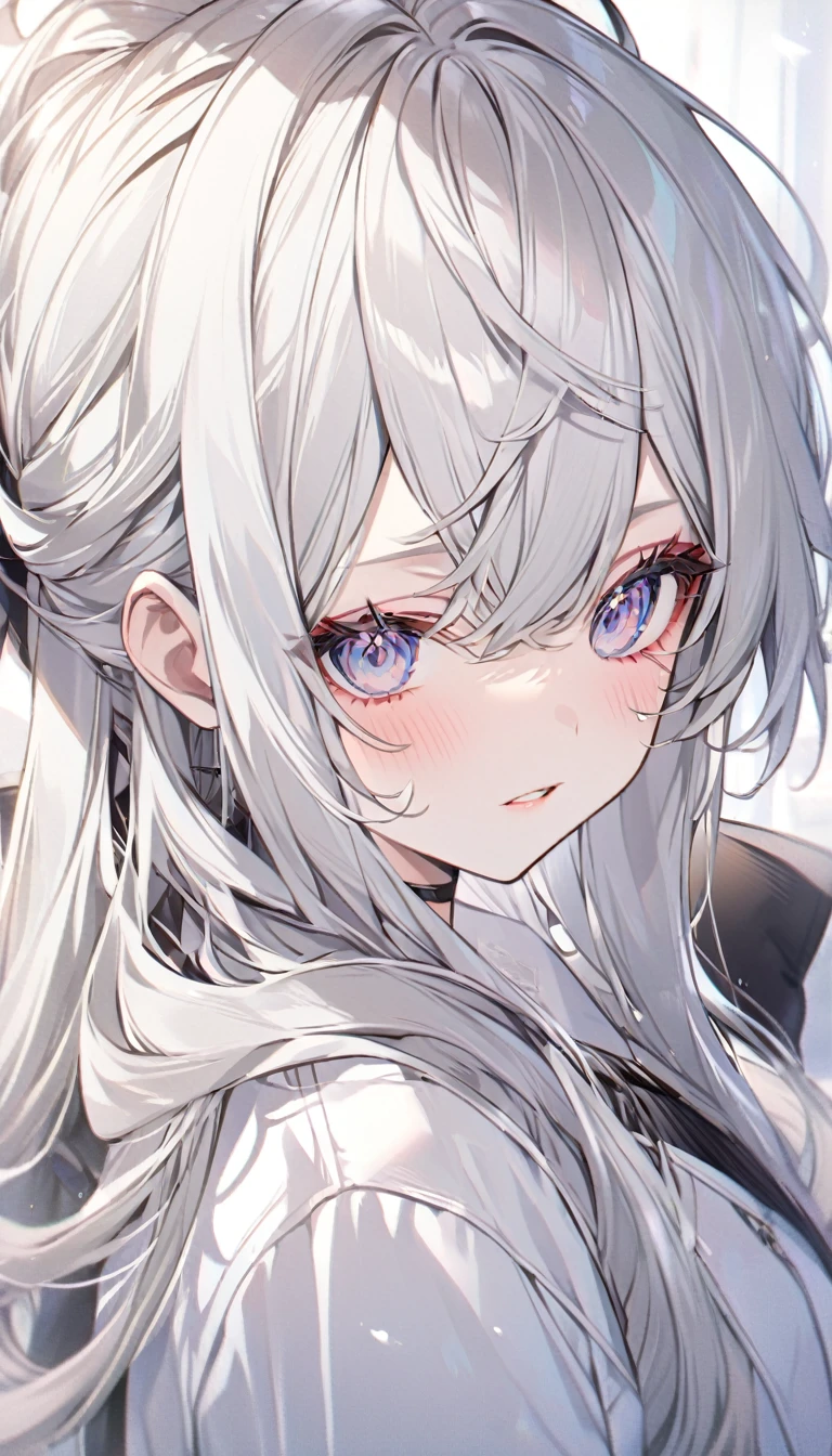 hairstyle for long white hair