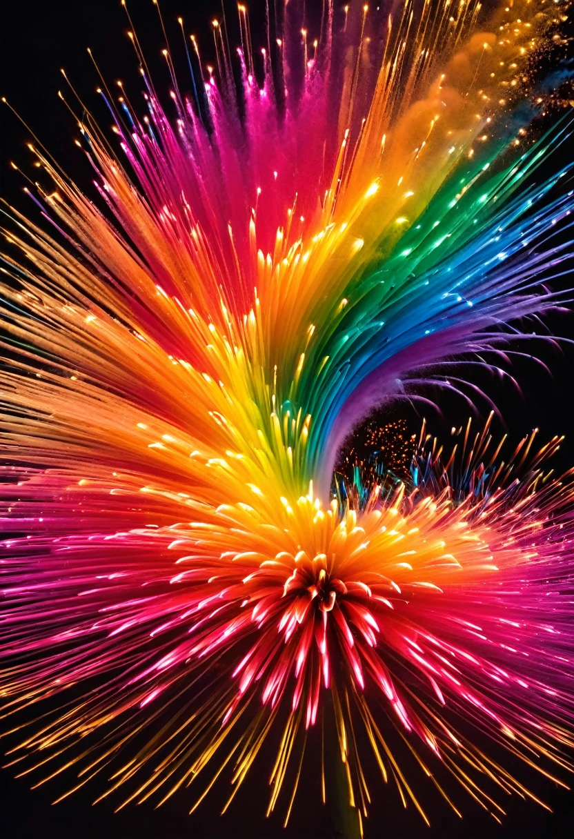 Schlagzeuger, (best image quality，4K,8k，HD，Meisterwerk:1.2)，Super detailliert，(lebensecht，lebensecht，lebensecht:1.37)。Kreative Tapetengestaltung，extremely beautiful，Buntes Konfetti explodiert wie Feuerwerk，（（（Schlagzeuger，Buntes Konfetti spritzt aus dem schlagzeug，Tanzen Sie zur Musikmelodie）））Energetische Bewegung，Dynamische und kraftvolle abstrakte Kunst，Bunt，Lebendige Regenbogenfarben，Cheerful and lively atmosphere，leuchtendes Orange，Rosa，Whimsical and dreamy，dunkler Hintergrund