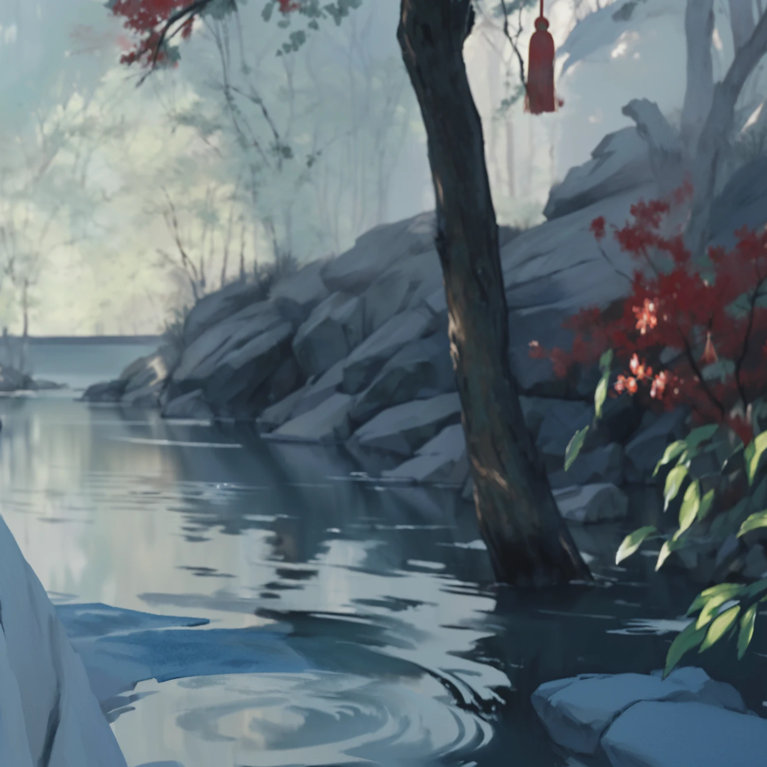 ((traditional Chinese art)), detailed painting 4 k, makoto sinkai, relaxing concept art, environment painting, 4k digital painting, 4 k digital painting, highly detailed water colour 8 k, highly detailed water colour 8k, ross tran. scenic background, 8 k resolution digital painting, 8k resolution digital painting