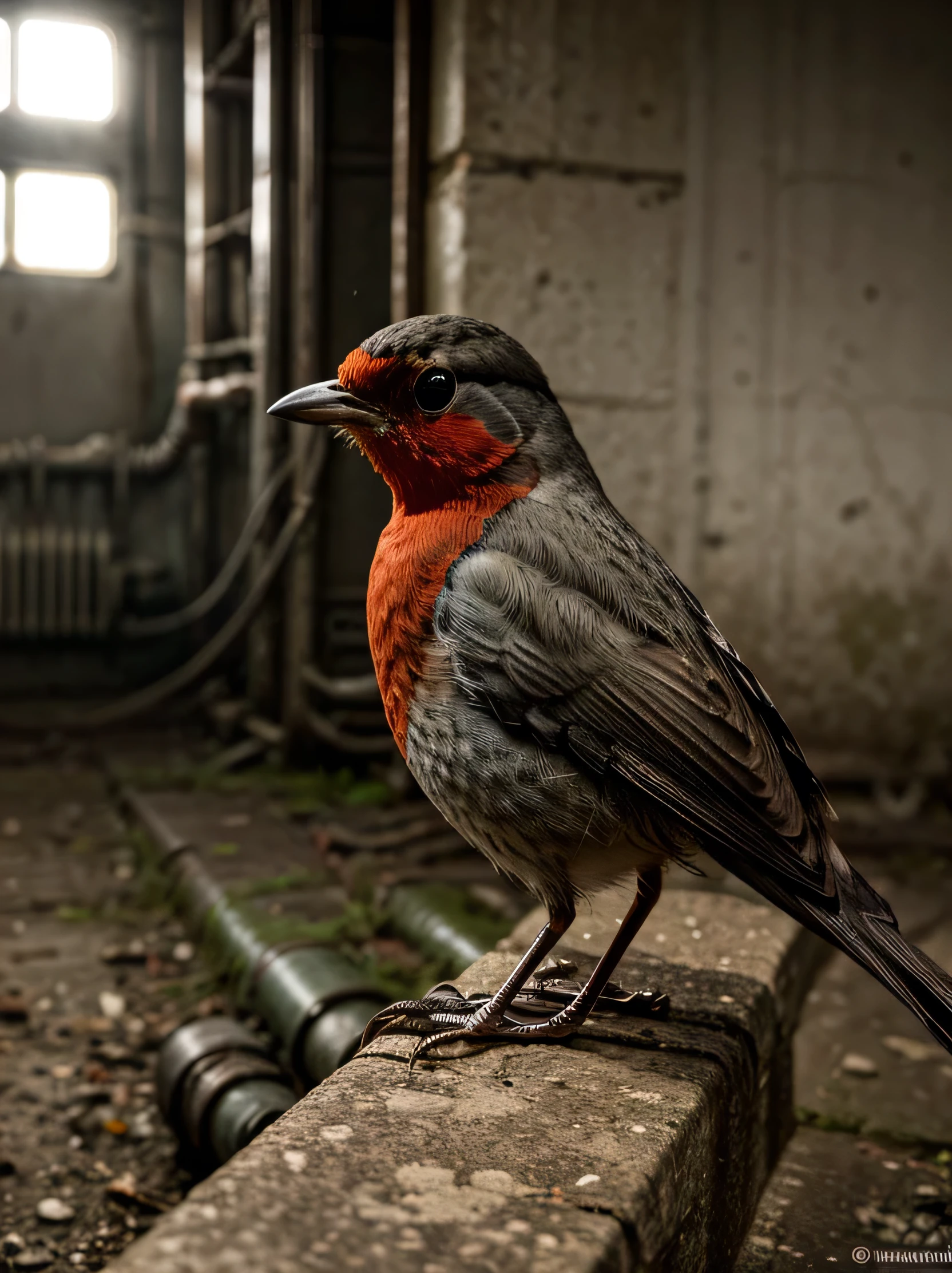 Red-breasted Robin,Low profile,Nuclear Pollution