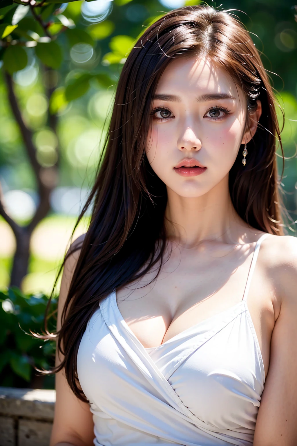 (((upper body:1.5))), high resolution, Detailed headshot of a beautiful woman, young and handsome girl, realistic:0.5, perfect skin, (Bokeh Photos, (soft focus):1.2, Out-of-focus highlights, dreamy atmosphere, Shining circles, Enchanting depths), very cool, pure, Beautiful and detailed face and eyes, chest, (dark-brown eyes :1.1), (Pretty Extreme And Beautiful Japanese Sexy Girl), (22 years old: 1.1), (standing:1.3), (looking at you:1.3), (lower one's arms:1.3), (arms back:1.5), (simple background:1.5, sunset big ben:1.3), Bokeh Photos, (soft focus):1.2, Out-of-focus highlights, dreamy atmosphere, Shining circles, Enchanting depths, break, (((wearing a classy elegant Black Beige Tartan Plaid pattern shirt:1.3))), (pleated skirt:1.3), (belt:1.3), (long sleeve sweater:1.3), (Black leather combat boots:1.3), Incredibly detailed costumes, break, (medium chest:1.0), (((sagging chest:1.3))), (thin waist:1.3), (slim:1.3), (cute:1.2), ((K-pop idol:1.3)), (upper thigh:0.6), soft light, lens glow, looking at viewer, straight teeth, laugh, floating hair, brown eyes,(mahogany thin wavy hair :1.2), forehead, medium length hair:1.3, dark brown eyes, beautiful eyes, princess eyes, (big eyes:1.3), (droopy eyes:1.2), hair between eyes, Beautiful and detailed skin, (detailed beautiful girl: 1.4), chapped lips, red lips, Face with full makeup, (glowing skin), ((perfect female body)),complete anatomy, perfect proportions, (Korean actresses have the prettiest faces:1.3, extremely cute and beautiful Japanese actress face:1.3), (blush:1.1), break, movie scene, cinematic, full color, 4K, 8K, 16,000, raw photo, masterpiece, Professionally color graded, professional photography, consider, Soft Clean Focus, realistic lighting and shading, (Very delicate and beautiful art):1.3, elegant, Active Angle, Dynamic Pose, gray background, Just focus, (whole body:1.2), cinematic light,