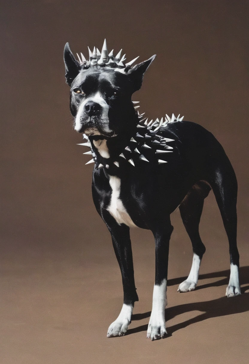 dog with spikes on head