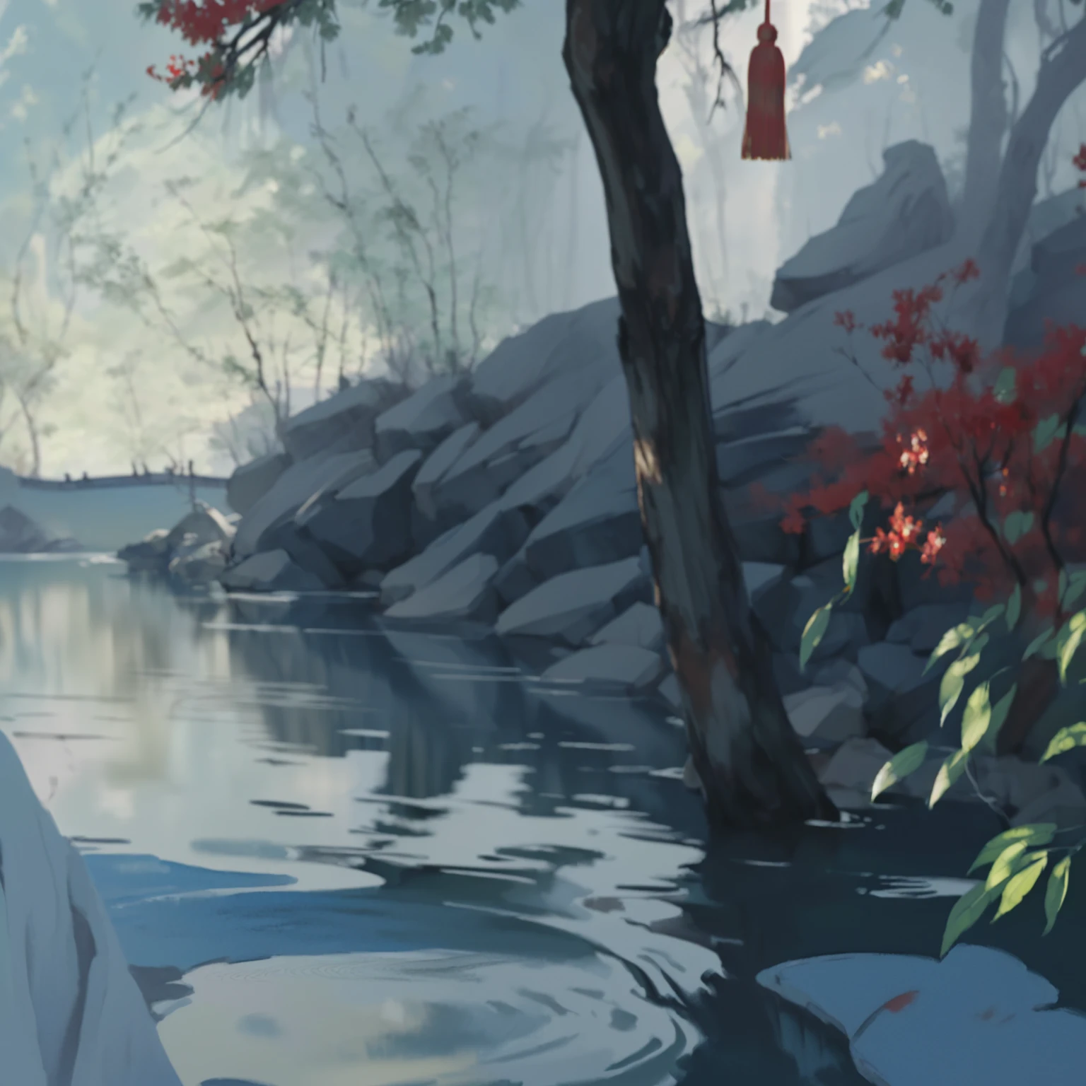((traditional Chinese art)), detailed painting 4 k, makoto sinkai, relaxing concept art, environment painting, 4k digital painting, 4 k digital painting, highly detailed water colour 8 k, highly detailed water colour 8k, ross tran. scenic background, 8 k resolution digital painting, 8k resolution digital painting