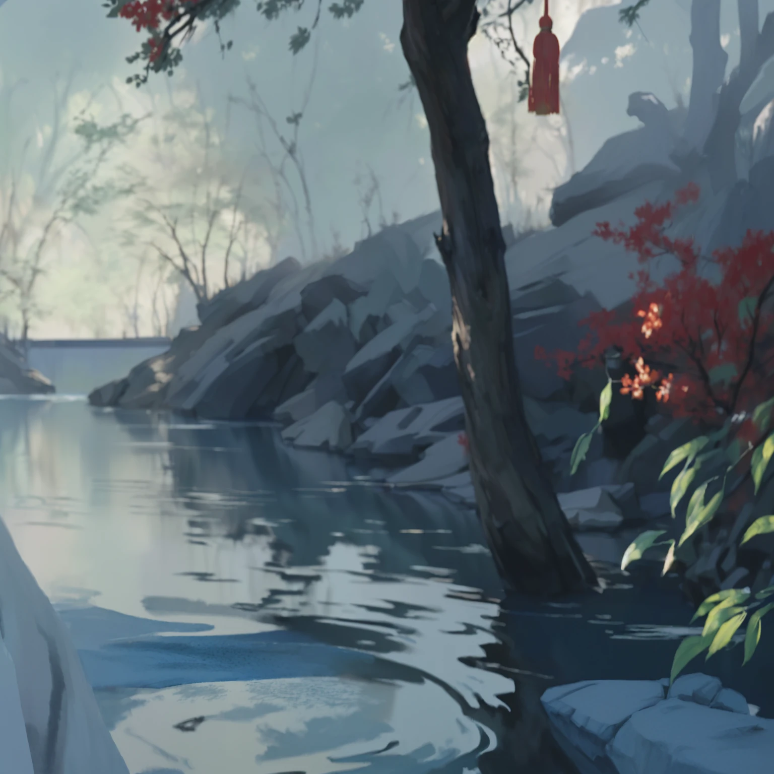 ((traditional Chinese art)), detailed painting 4 k, makoto sinkai, relaxing concept art, environment painting, 4k digital painting, 4 k digital painting, highly detailed water colour 8 k, highly detailed water colour 8k, ross tran. scenic background, 8 k resolution digital painting, 8k resolution digital painting