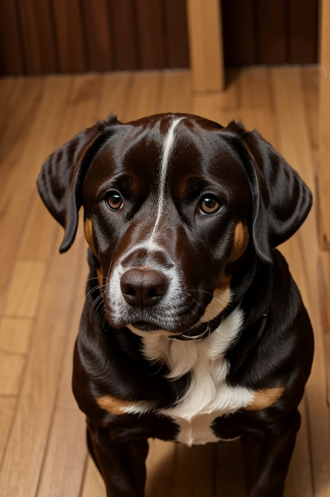 Mi perro chocolo golpeado