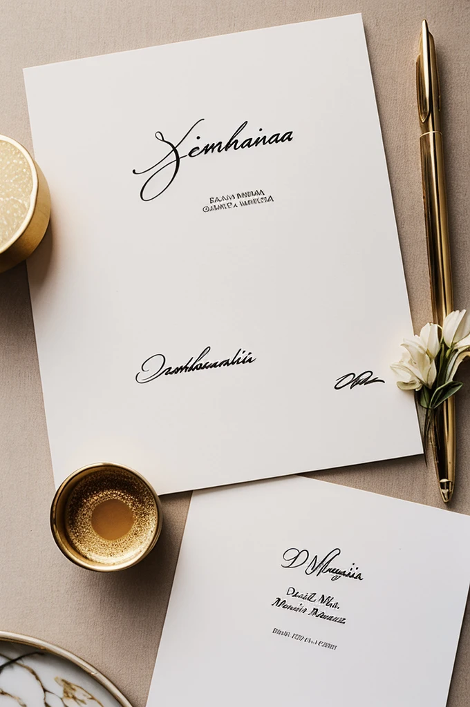 elegant and aesthetic signature of Daniela Méndez.