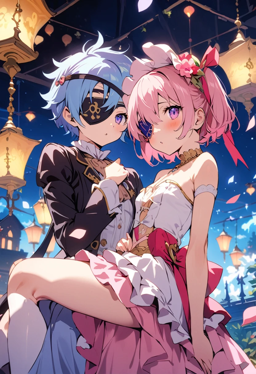 masterpiece, Highest quality, Illustrations for novels, High resolution, 18+ Adult content, Sensual, Intimate, Emotional, Passionate, romantic, sweet, Adorable, Innocent, Pure, Enchanting, Enchantingな, attractive, mysterious, Enchantingな, Enchanting, Immersive, Enchantingな, dream-like, Surreal, Imaginative, Whimsical, Artistic, Avant-garde, timeless, elegant, Sophisticated, chic, Sophisticated, Individuality, original, Enchantingな,(( Pirate:1.3)),((Eye patch:1.3))、