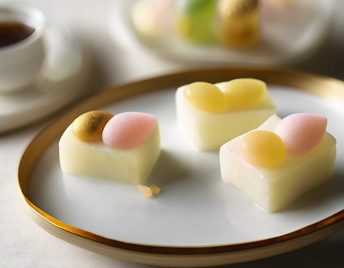 White and Twenty-Day Mouse Japanese Sweets