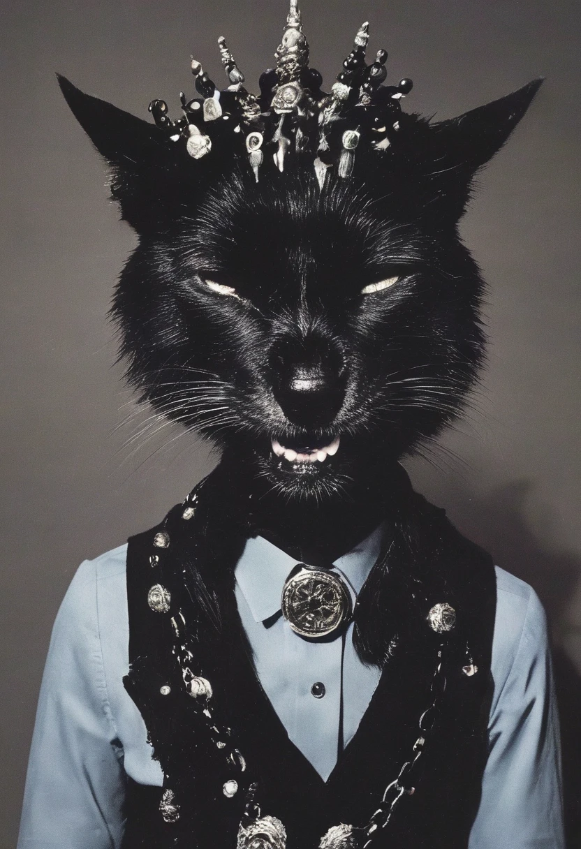 fashion photography of lovecraftian cat