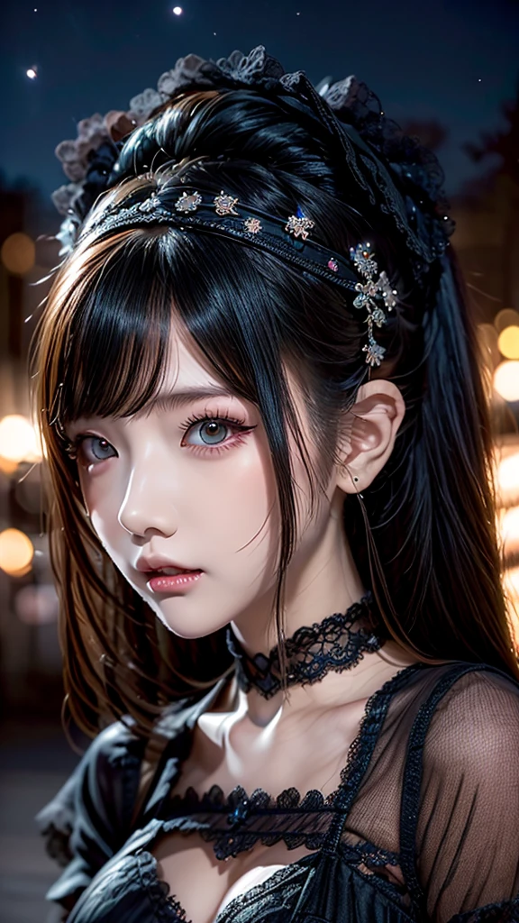 (最高qualityのディテール)、Realistic、8K Ultra HD、High resolution、(One Girl:1.2),(Glasses、Fatal Beauty,Attractive beauty) ,(A supple and powerful physique),(Sensual魅力),(Mysterious charm:1.1),(Big Breasts、Captivating silhouette),The 超detailedな、高qualityのテクスチャ、複雑なdetailed、detailed、非常にdetailedなCG、高qualityの影、detailed 美しく繊細な顔、detailed 美しく繊細な目、Written boundary depth、Ray Tracing、20th Generation、Cute K-Pop Girls、(The Face of Ulzan in Korea)、Thin face、(Urzan-6500-v1.1:0.6)、PurerosFace_v1、Glowing Eyes、Perfect body、 Viewer Display、(最高qualityのディテール:1.2)、Realistic、8K Ultra HD、High resolution、Woman close up， realistic girl rendering, 8k artistic german bokeh, Enchanting girl, Real Girls, Gurwitz, Gurwitz-style artwork, Girl Roleplay, Realistic 3D style, cgstation Popular Topics,, 8K Portrait Rendering,（truth，truth：1.4），(Sparkling eyes girl:1.2)、Best image quality, 最高quality, Realistic, 超detailedな, Realistic, 4K 8K Ultra HD Full Color RAW Photos, Fujifilm(Medium format), Hasselblad, Carl Zeiss, Incredible dynamic range photography(utility_art：Smooth-768:1.1),High resolution, High pixel count, 明確なdetailed, Clear images, natureな色再現, Noise Reduction, High fidelity, quality, Software Improvements, Upscaling, Optimized Algorithms, Professional-level retouching,,  Curly Afro Hair, Golden Tattoos, lipstick, eyeliner, eye shadow, Beautiful Eyes,Symmetrical face,Sensual, Iridescent, Shiny, Fantasy, Provocative, Rotten Flesh and Stitches, Monstrous, Horror, Scared, 気味のevilい, 吸Blood鬼,  Blood,  Elvira Mistress of the Dark, Exposed large breasts,  Oily skin , Graves,  Blood,  Spread your legs、Noir painting of a beautiful young witch,dark purple lips, evil, evil女, smile, Black Prom Dress, She is coming to you, close, Bright Blue Eyes, Surrounded by swirling pink smoke, Genuine, Attention to detail, Esoteric arachnids lady, Spider Queen, Esoteric arachnids, Combat Stance, ( The body is made with liquid metallic paints in metallic mauve and metallic black......、It beautifully depicts the female form......。), length, Sharp Fangs, nature, ((Complex metallic colors in the foreground)),  (( Fluid Mechanics, The most beautiful smooth scale face makeup, Smirking expression)) - 黒ずんだBlood, Onyxia、