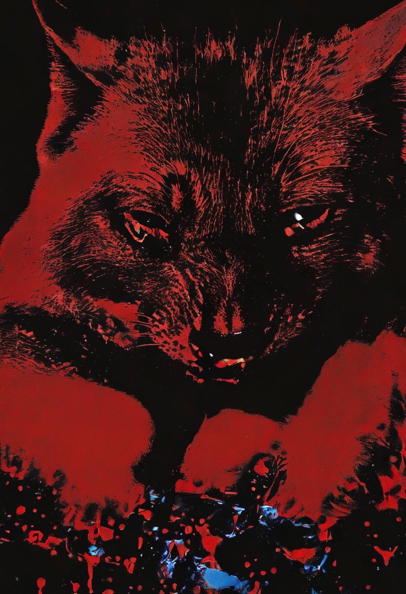 red and black cat