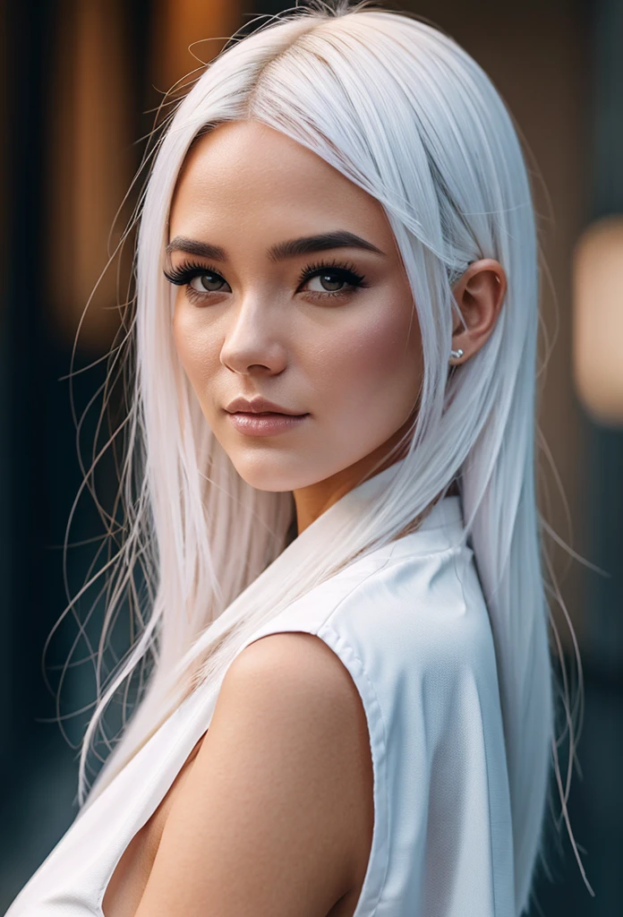 a closeup of a woman with white hair and a white mask, hermosa pintura de personajes, guweiz, obra de arte al estilo de guweiz, deidad de pelo blanco, por Yang J., Exquisite and epic character art., impresionante arte de personajes, por Fan Qi, por Wuzhun Shifan, guweiz en pixiv artstation