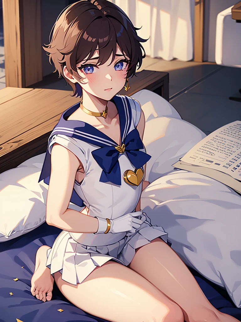 Femboy 1boy crossdressing sailor scout