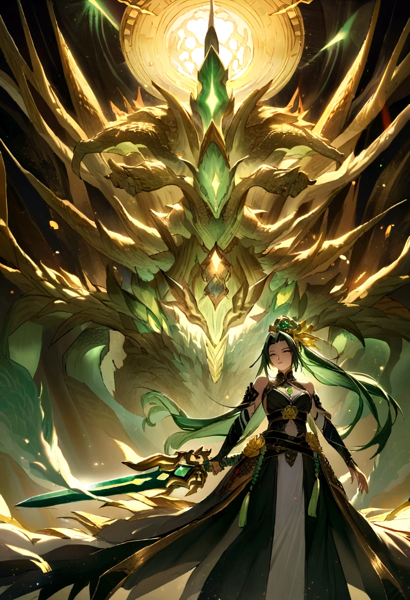 A universe full of stars,The Big Bang of stars,Energy Ball,Glass Flower,Chinese dragon,moon,jade sword,Jade Lotus