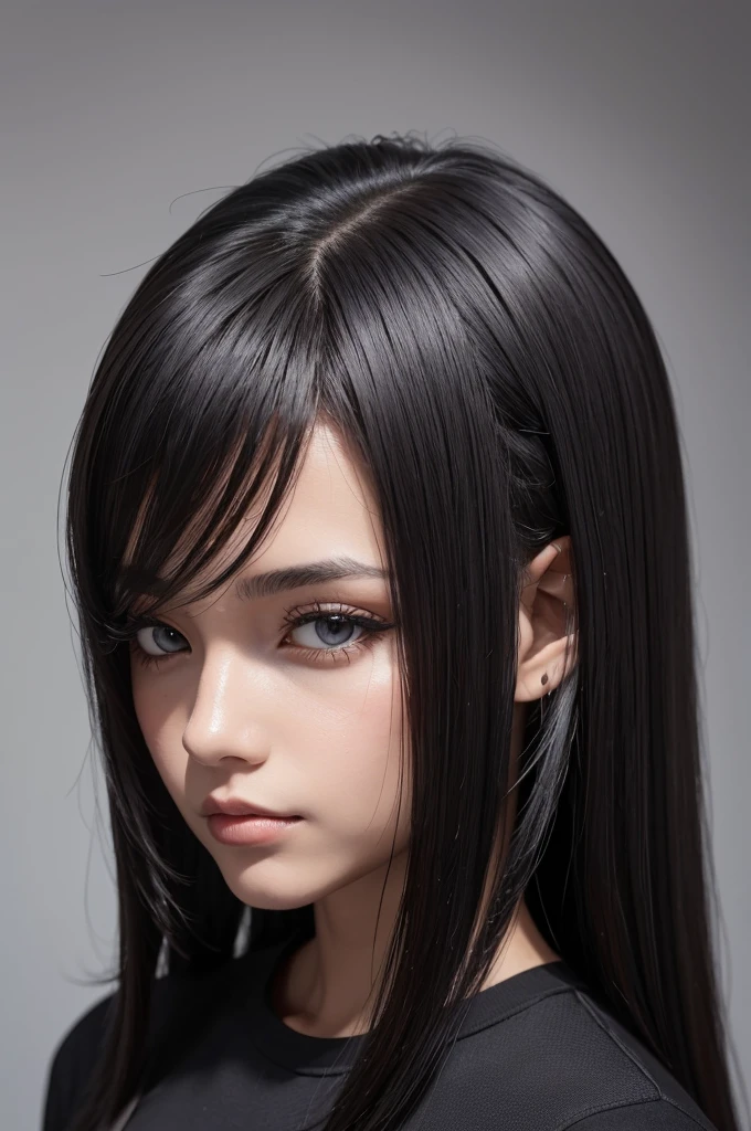 Altura 1,73 cabelo preto, olhos castanhos escuros,cabelo baixo