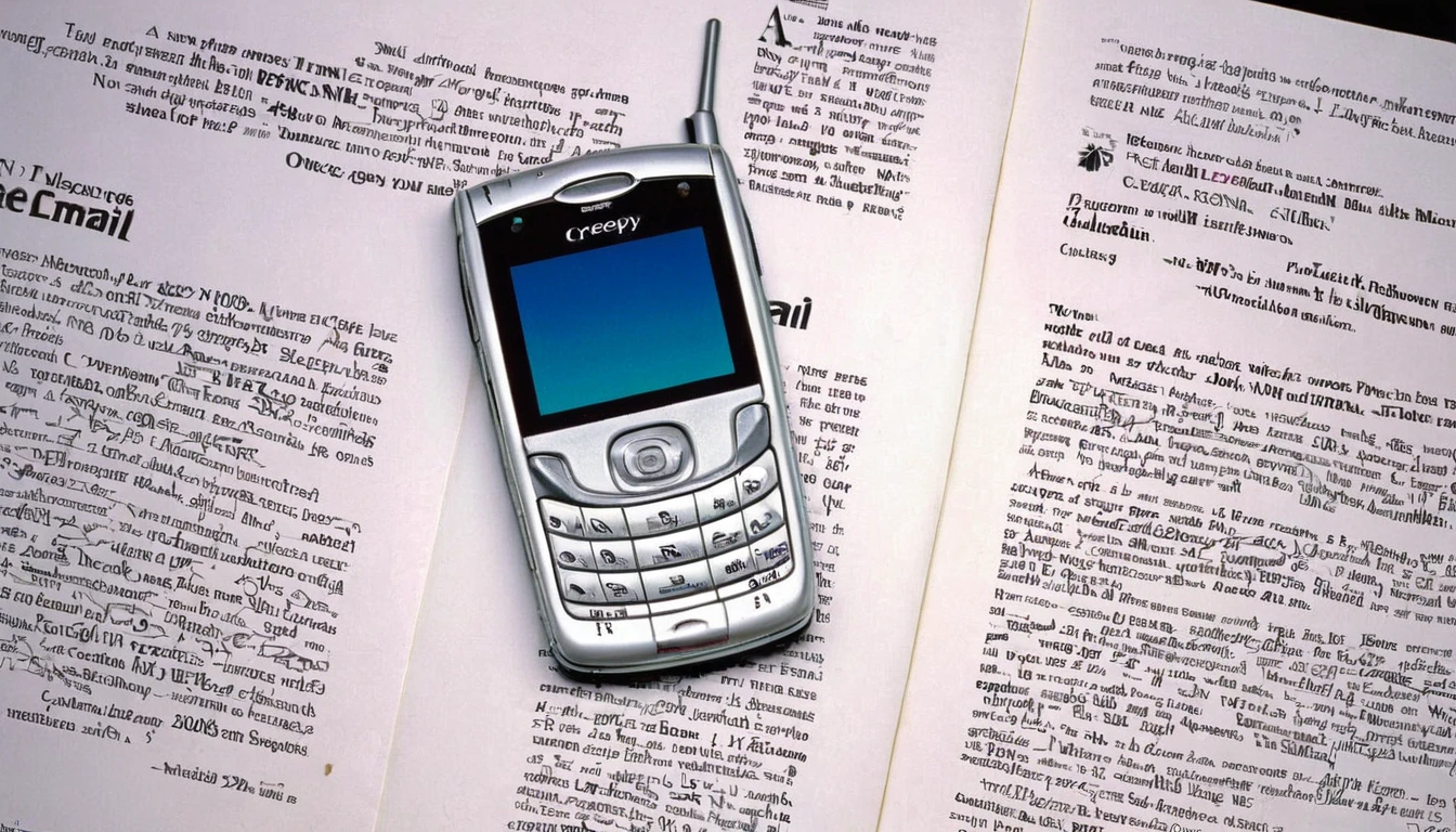 Mobile Phones in 2000、Creepy email