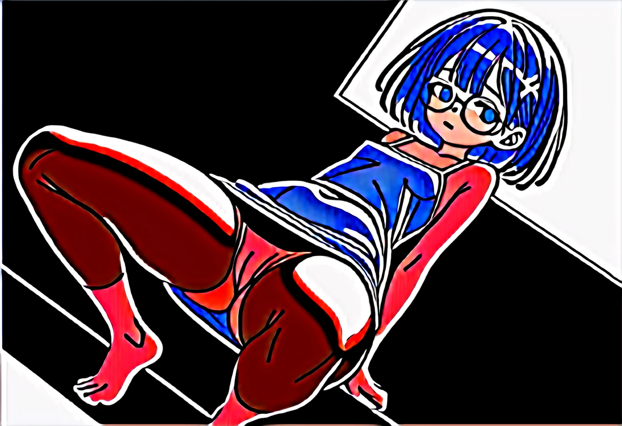 (masterpiece), (best quality), ((ultra-detailed)), (high resolution), (an extremely delicate and beautiful, super fine illustration), official art, BREAK 1girl, (:1.5), (tiny girl:1.7), (5yo:) flat chest, Plump, (Thick thighs:1.5), (big ass:1.5erect nippHuge alarge nipples,nipples, erects, oily skin, roopy eyeerald es, (bad mood:1.3), (clear face:1.3), (half closed eyes:1.4), BREAK bob cut, tired hair, messy hair, No hair ornament, Black hair color, girl wearing black round glasses, BREAK (sundress), (torn clothes:1.4), (bare foot:1.4), BREAK Sweat, steam, humid, NSFW, (dirty body:1.4), BREAK (sitting on the alley), BREAK (dynamic angle:1.7), from below,