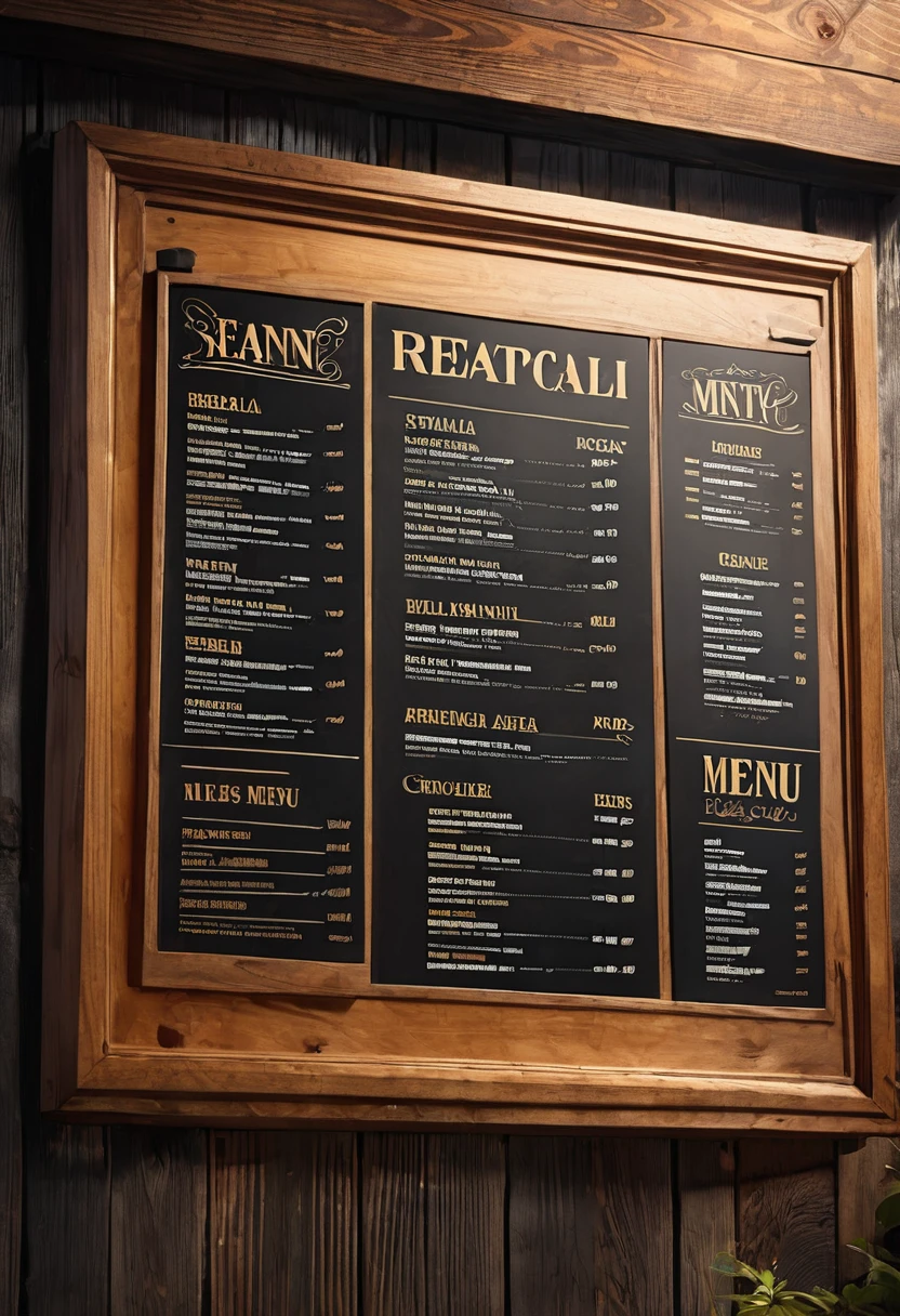 resturant menu