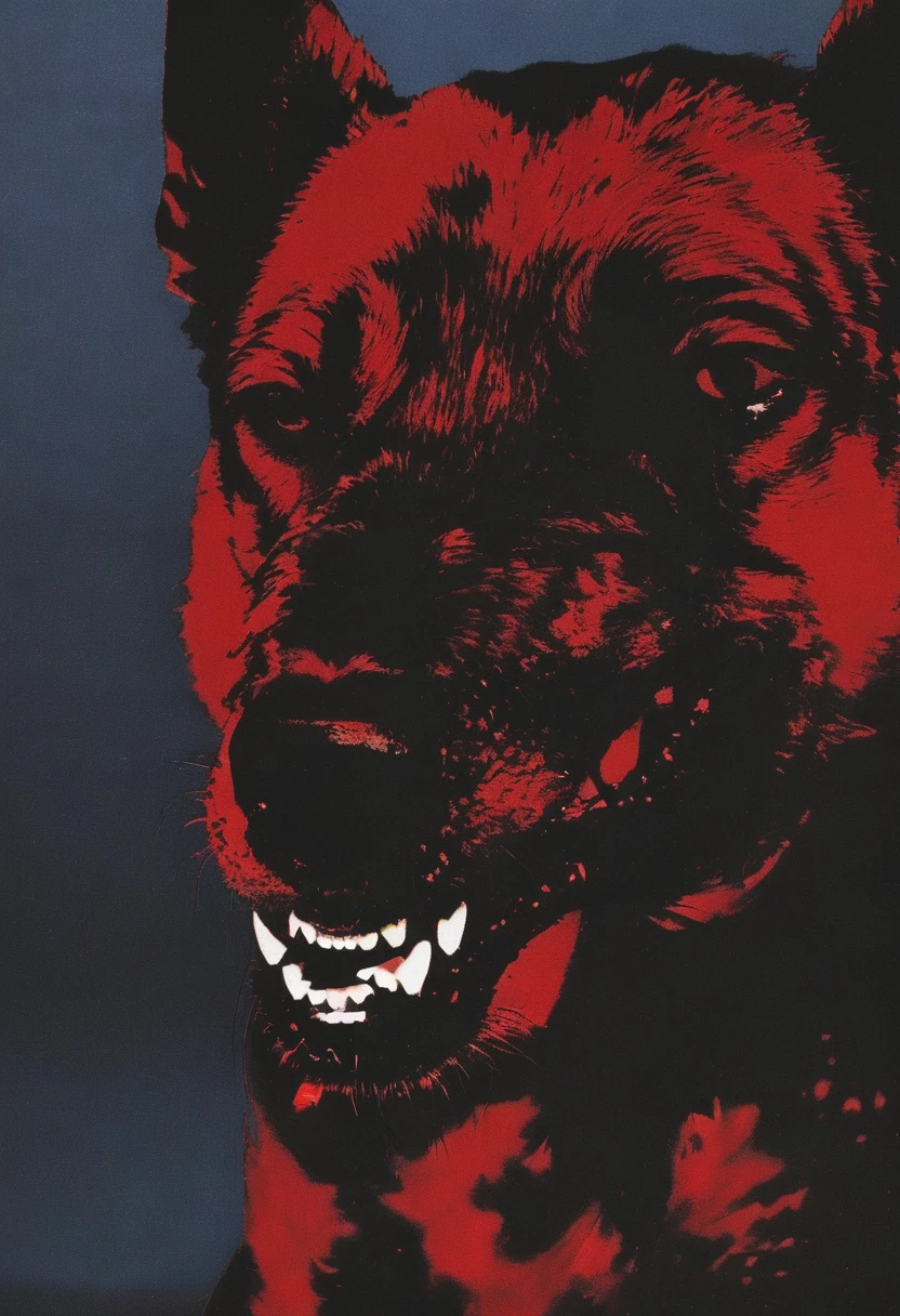 red and black dog