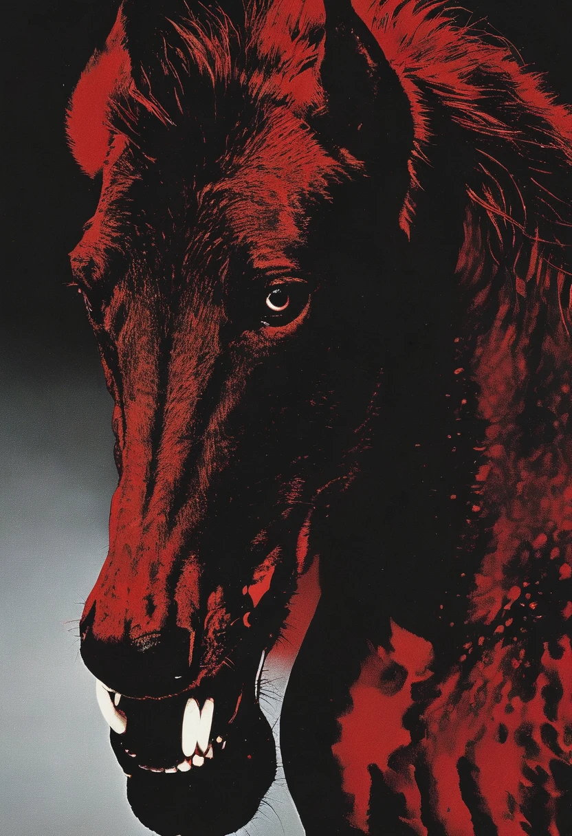 red and black horse