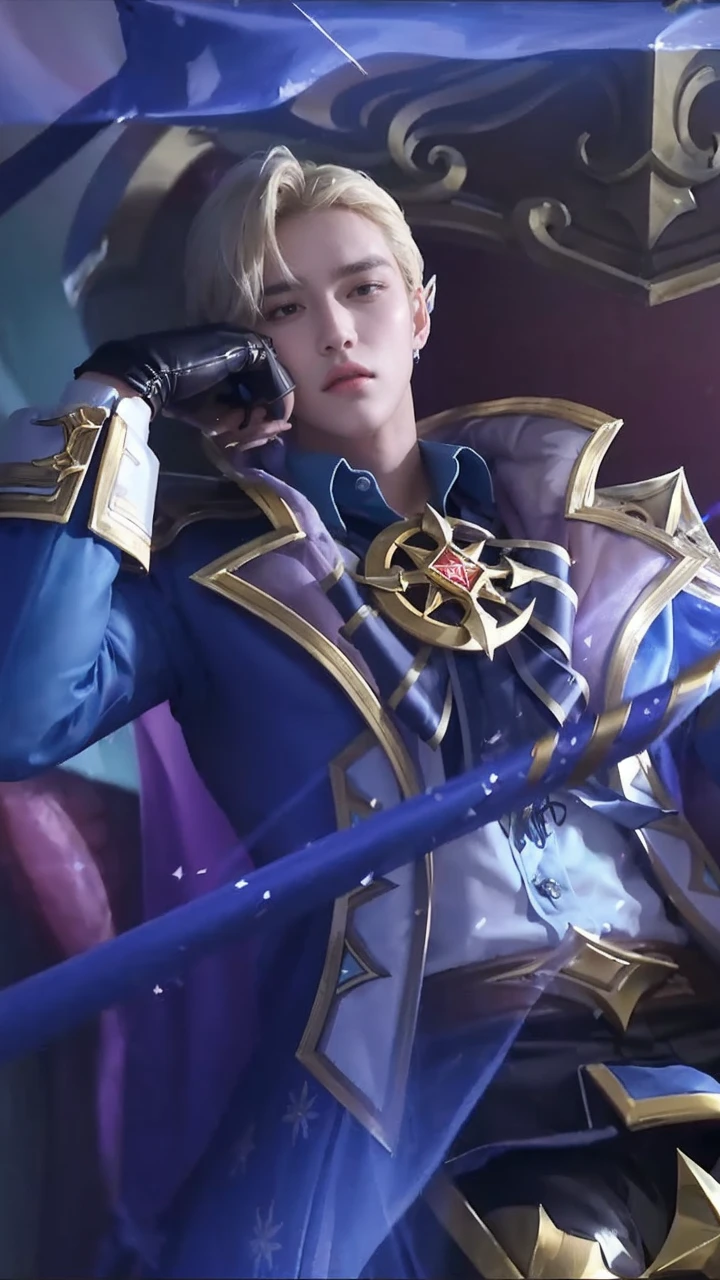 (masterpiece, best quality:1.2), (masterpiece, best quality:1.2), Kim Taehyung, V from BTS, a handsome Idol Kpop, soft light, unreal face, magnificent face, majestic face, ethereal face, 1men, 1 person, ((masterpiece )), (top quality), (best quality), ((ultra-detailed, 8k quality)), Aesthetics, Cinematic lighting, (detailed line art), (best composition), (high-resolution)