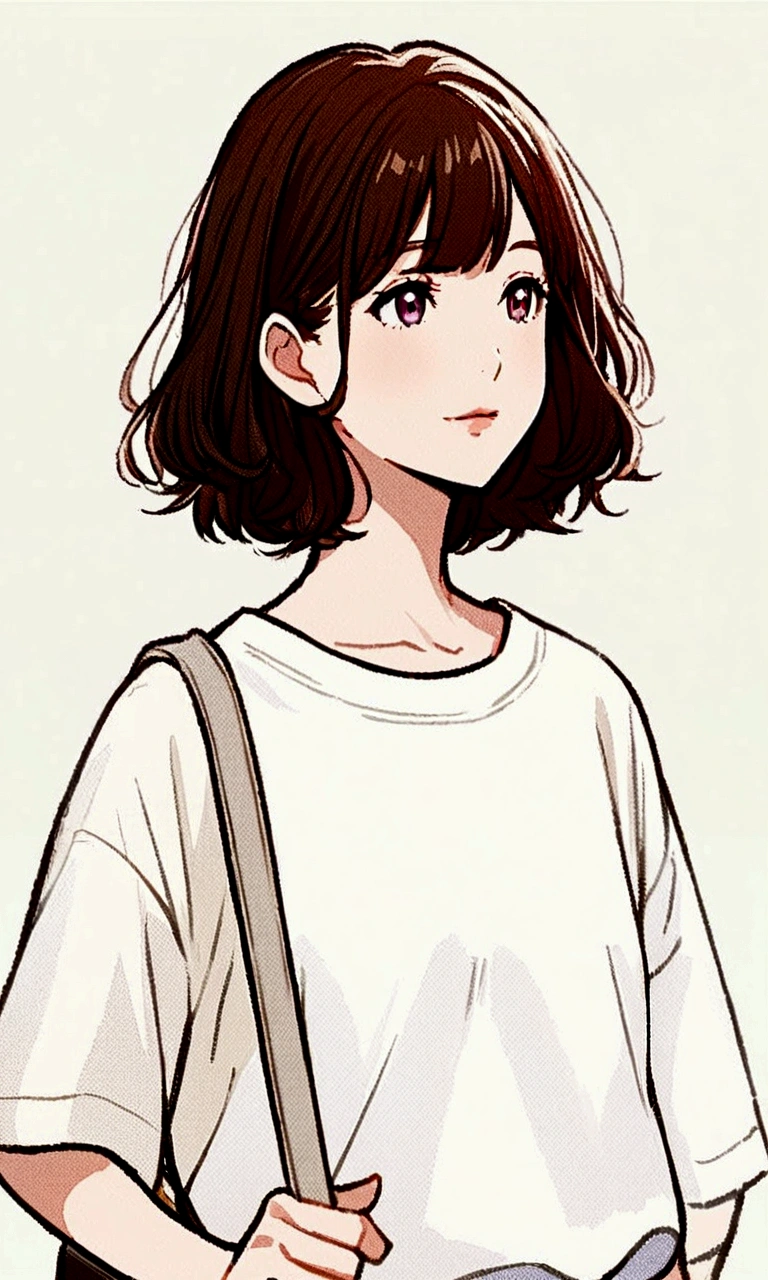 Close-up of a person holding a wallet and handbag, Short hair, Anime Girl Profile, Anime Girl Portrait profile, Anime style portrait, Anime Girl Portrait, Anime Girl Portrait, cute Anime Girl Portraits, Beautiful anime portraits, cute Anime Girl Portrait, Anime Girl Portrait, かわいいAnime Girl Portrait, Anime Girl Portrait, detailed Anime Girl Portrait
