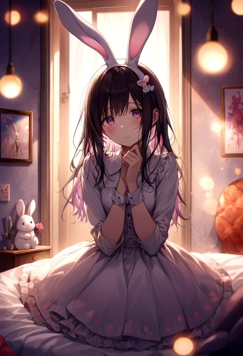 Hallucinations, Fantasy , nightmare , Insane Dream , Bokeh Female Bunny , Do you really want someone like me? , room