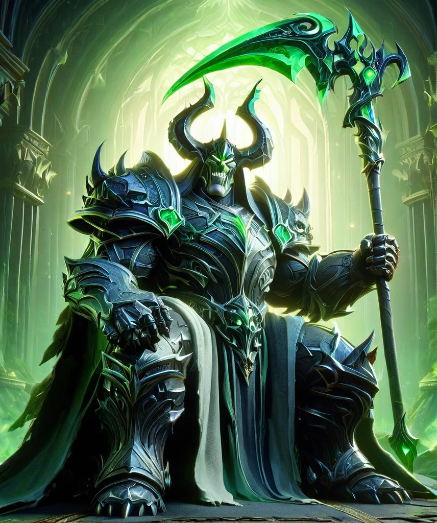 best quality,masterpiece,A very powerful demon king,hulking abomination,3d,art by pixar,cartoon,crown,Sitting on the throne,
