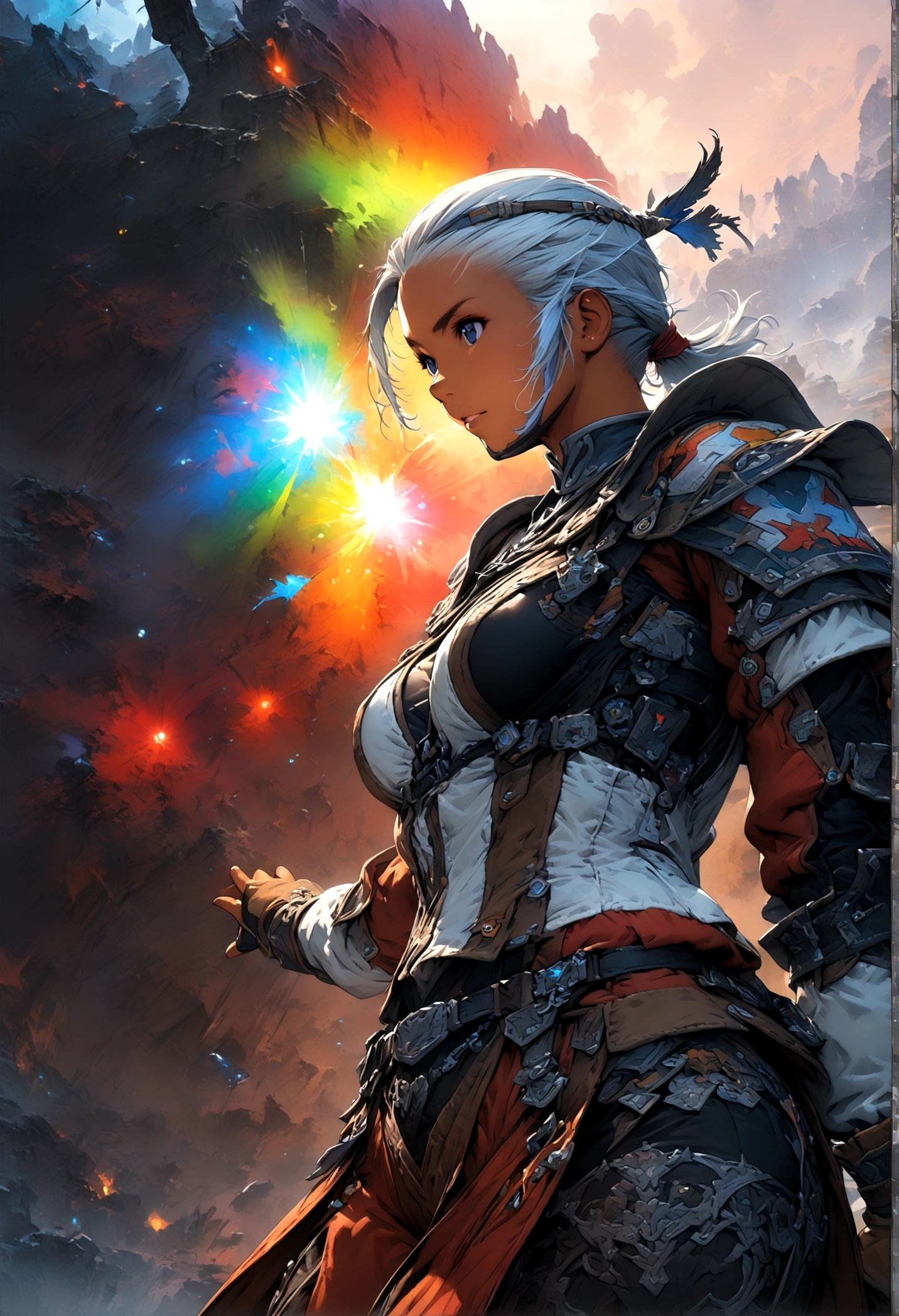1girl,adventurer \(ff11\),final fantasy,Intricate details,Wide range of colors,artwork,rendering,(masterpiece:1.3),(highest quality:1.4),(Super detailed:1.5),High resolution,Very detailed,unity 8k wallpaper